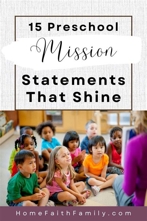 15 Preschool Mission Statements For Daycare And Childcare Centers In 2024