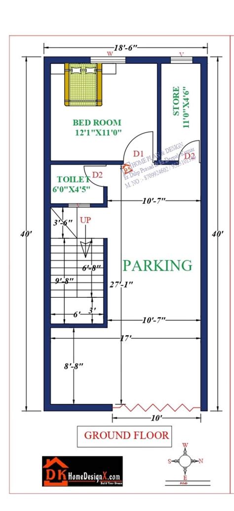 19X44 Affordable House Design DK Home DesignX