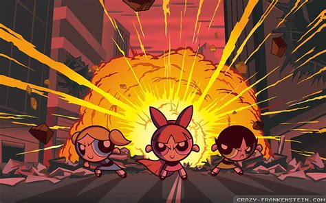 Powerpuff Girls 2 Cartoon Explosion Hd Wallpaper Pxfuel