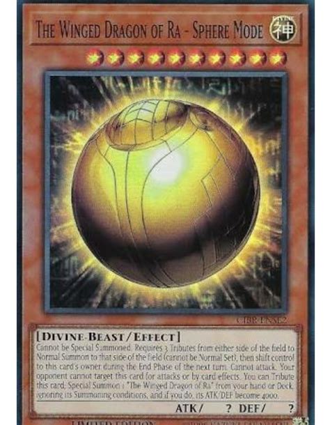 Drag N Alado De Ra Sphere Mode Ra Modo Esfera Yugioh En