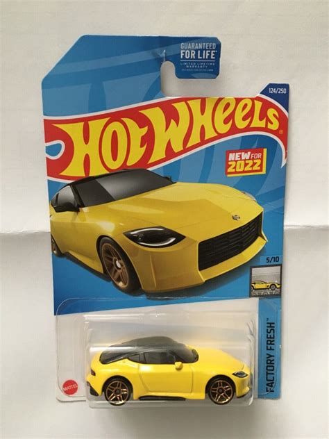 2022 Hot Wheels Nissan Z Proto 124 Factory Fresh 5 10 Yellow 1 64 EBay