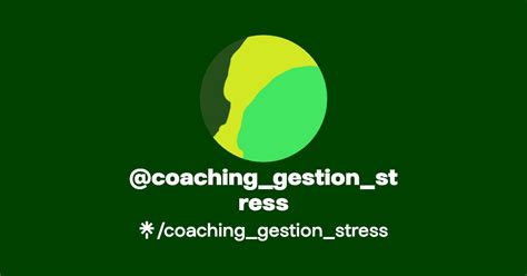 Coaching Gestion Stress Instagram Facebook Linktree