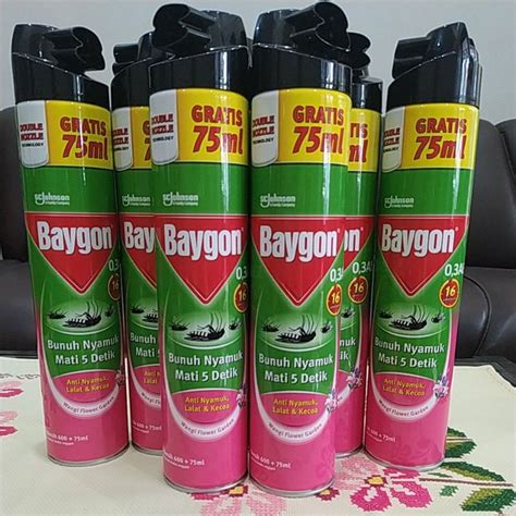 Jual Baygon Double Nozzle 600 75 Ml Shopee Indonesia