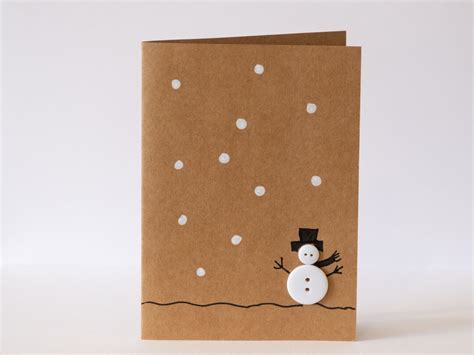 Set of Handmade Snowman Christmas Cards - Etsy