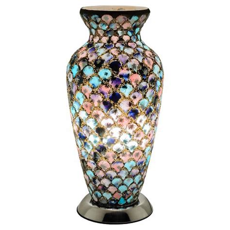 Mosaic Glass Vase Lamp Lighting From Homes Direct 365 Uk