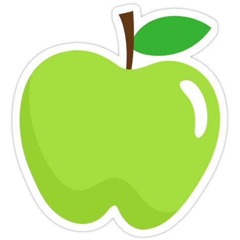 Green Apple Stickers Stickers By Mhea Redbubble