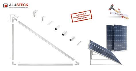 Solarmodul Halterung Flachdach