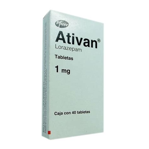 Ativan 1 Mg 40 Tabletas Walmart