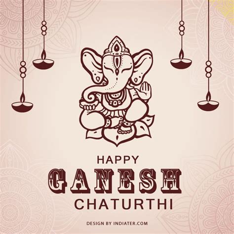 Free Ganesh Chaturthi Greetings and Image Wishes with PSD Template ...