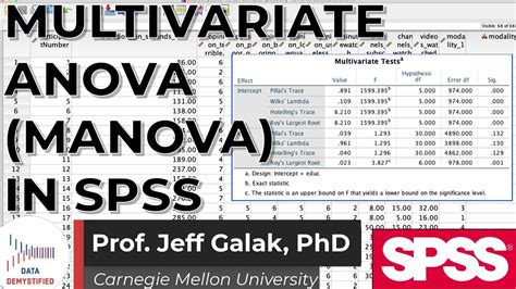 Multivariate Analysis Of Variance Manova In Spss Tutorial Spss