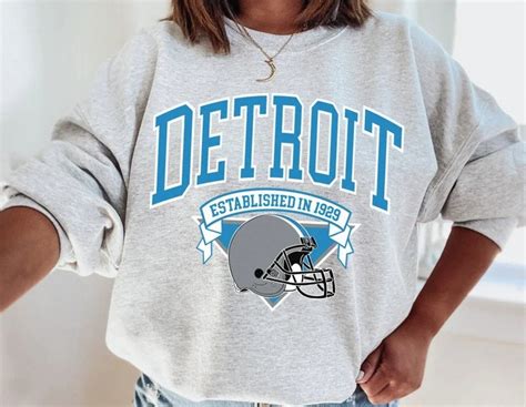 Vintage Nfl Detroit Lions Sweatshirt Detroit Lions Shirt Etsy