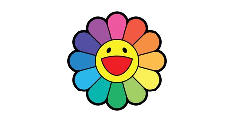 TAKASHI MURAKAMI FLOWER RAINBOW - Takashi Murakami Flower Rainbow - T ...