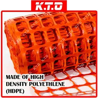 Protective Safety Orange Net HDPE Barrier Fence Netting 1x50 Meter