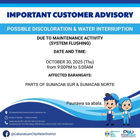 Cabanatuan City Water District - Primewater Cabanatuan City - Para sa