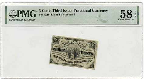 Usa Banknoten Cents Third Issue Fr Fractional Currency Pmg