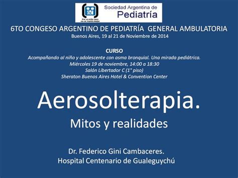 PDF Mitos Y Realidades Aerosolterapia Mitos Y Realidades Dr