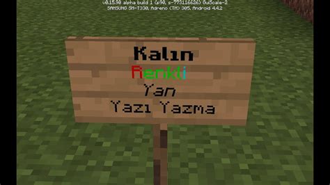 Minecraft Tabelaya Renkli Yazma Minecraft Server Kurma