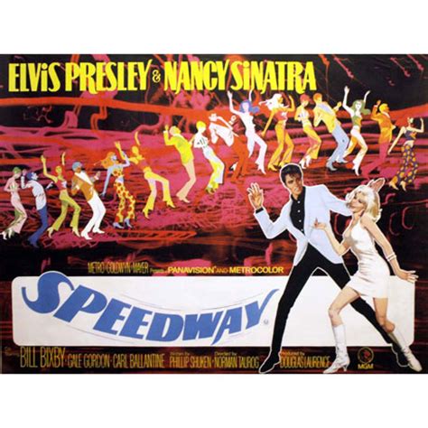 Elvis Presley Speedway UK Quad Cinema Poster '68 Poster