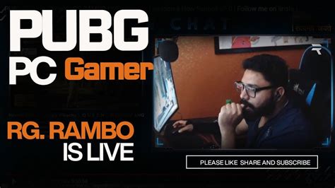 Pubg Pc Live Stream Rg Rambo Live India New Wireless Mouse G