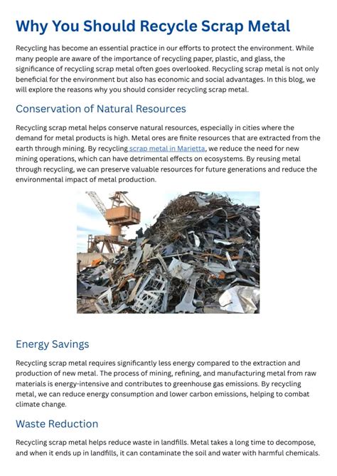 PPT Why You Should Recycle Scrap Metal PowerPoint Presentation Free