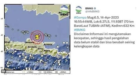 Seluruh Jawa Timur Rasakan Getaran Akibat Gempa Bumi Di Tuban