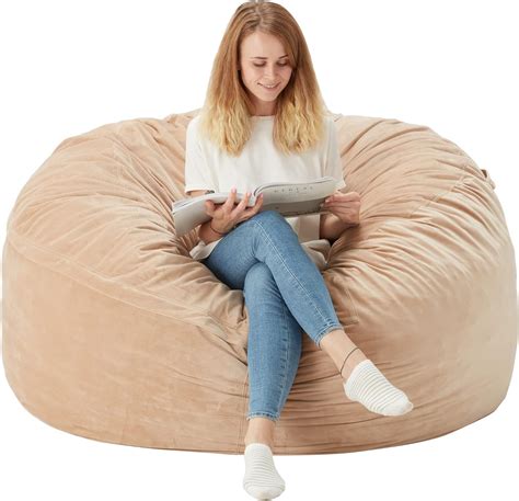 Amazon Homguava Ft Bean Bag Chair Giant Bean Bag With Memory Foam