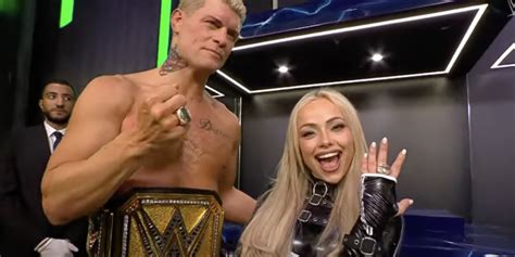 Cody Rhodes And Liv Morgan Receive Wwe Crown Jewel Rings La Knight Reacts To Crown Jewel Botch