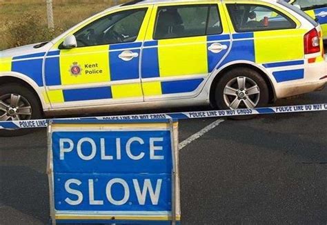 Motorbike And Van Crash On A2 Near Whitfield Roundabout