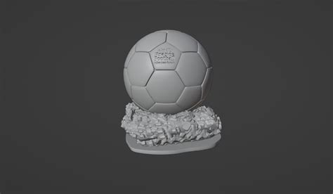 Fichier STL Trophée du ballon d orPlan pour impression 3D à