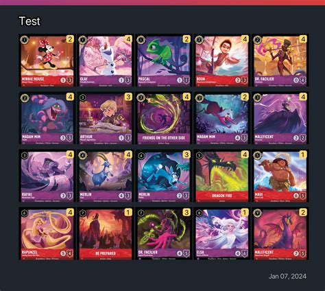 Test Lorcana Deck • Lorcana.GG