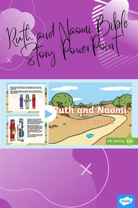 Ruth And Naomi Bible Story Powerpoint Twinkl Usa Naomi Bible