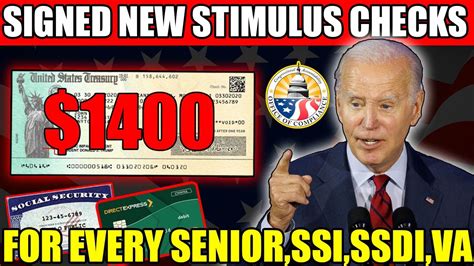 Yes 1400 4th Stimulus Check Social Security Ssi Ssdi Low Income