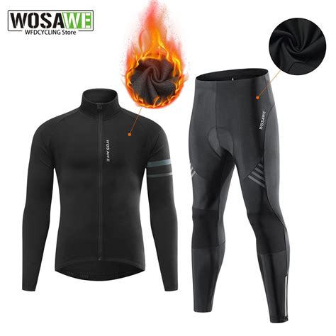 Wosawe Inverno Quente Velo J Rsei Conjunto Mountian Corrida Ciclismo