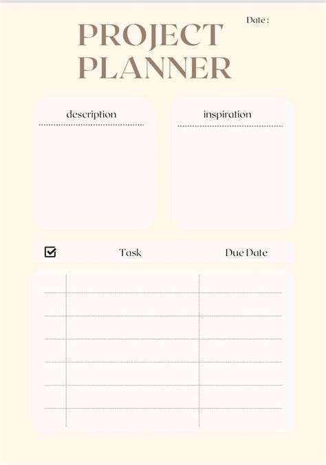 Project Planner Timeline Work Planner Timeline Tracker - Etsy