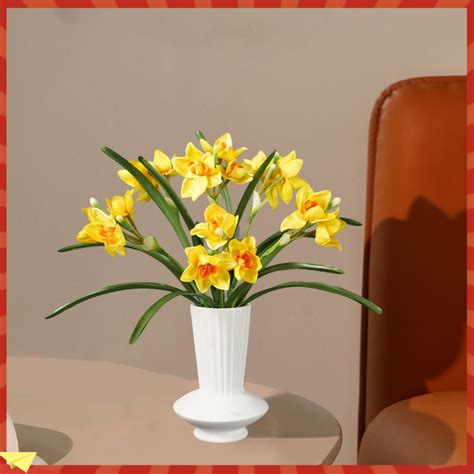 Gh Artificial Narcissus Non Withering No Watering Realistic Diy