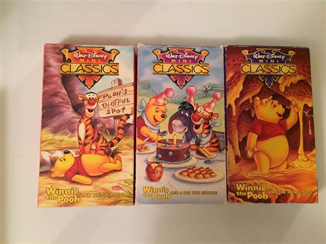 Lot Of Disney Vhs Winnie The Pooh Movies Disney Vhs Winnie The The