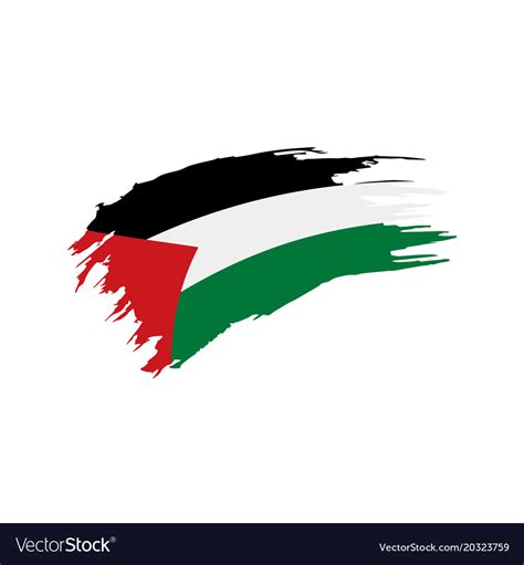 Palestine flag Royalty Free Vector Image - VectorStock