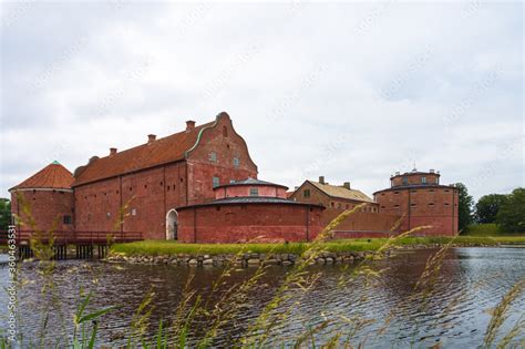 Landskrona castle with its round prison towers Stock Photo | Adobe Stock