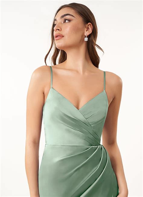 Azazie Maci Stretch Satin Dress Bridesmaid Dresses Azazie