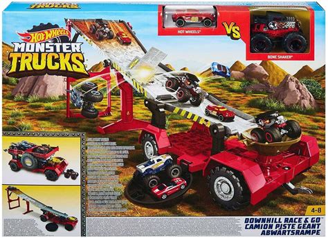 Hot Wheels Трек Скоростной Спуск Монстр траков Автовоз Хот Вилс Горка в Категории Детские
