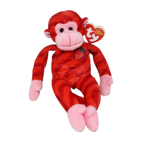 Ty Beanie Baby Twirly The Monkey Stuffed Animal