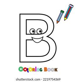 Abcd Alphabet Coloring Book Vector Education Stock Vector (Royalty Free ...