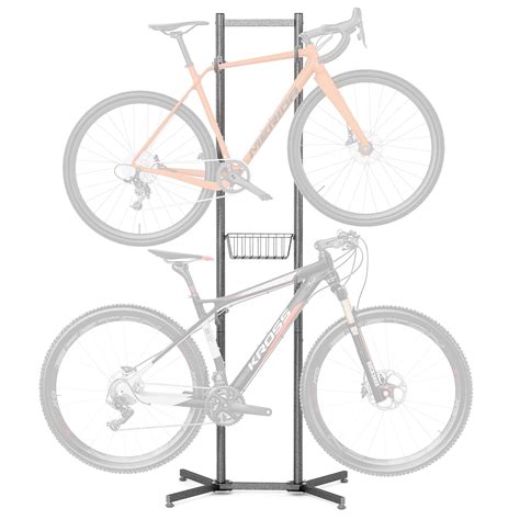 Cxwxc 2 4 Bike Storage Rack With Basket Bike Rack Garage For Road