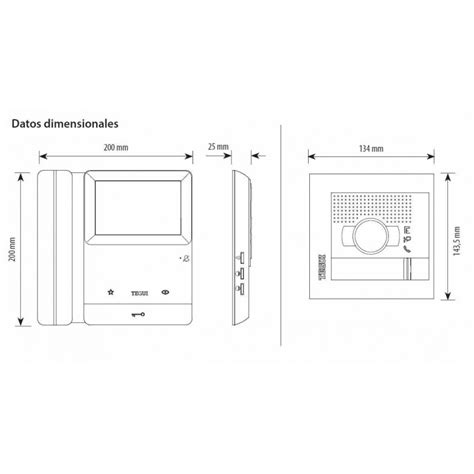 Kit Videoportero Color Lineas Hilos Serie Sfera New Tegui