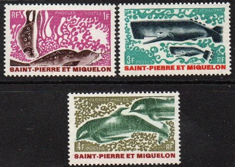 St Pierre Miquelon Sc 389 391 Mint Hinged Europe St Pierre And