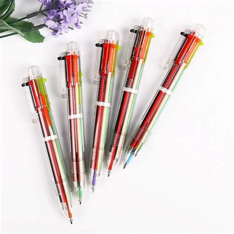 Aliexpress Buy Pcs Bag In Ballpoint Pen Multi Color Ball Pen