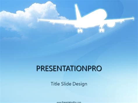 Airplane Icon PowerPoint template - PresentationPro