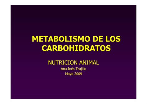 PDF METABOLISMO DE LOS CARBOHIDRATOS IHMC Cmapspublic3 Ihmc Us