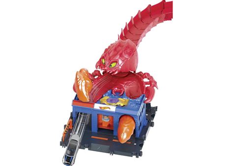Купить Трек Хот Вилс Атака Скорпиона на Полицейский Участок Hot Wheels City Scorpion Flex