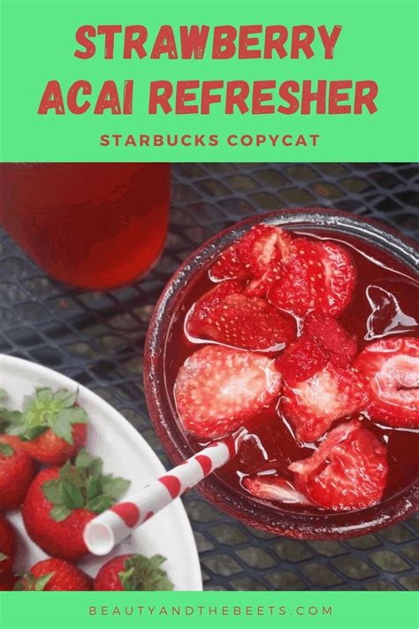 Easy Strawberry Acai Refresher Recipe Starbucks Copycat